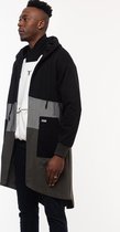 1'618 Jedi Hooded Open Front Sweater Jacket with Pockets