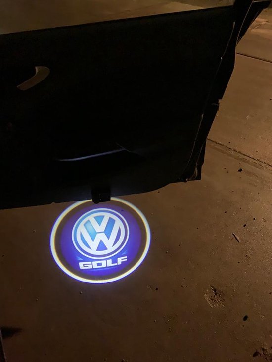 Projecteur de logo de voiture - Éclairage de porte - Volkswagen Golf - Sans  fil - 2... | bol.com