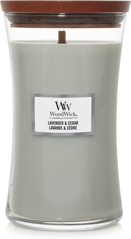 WoodWick Lavender & Cedar Large Candle