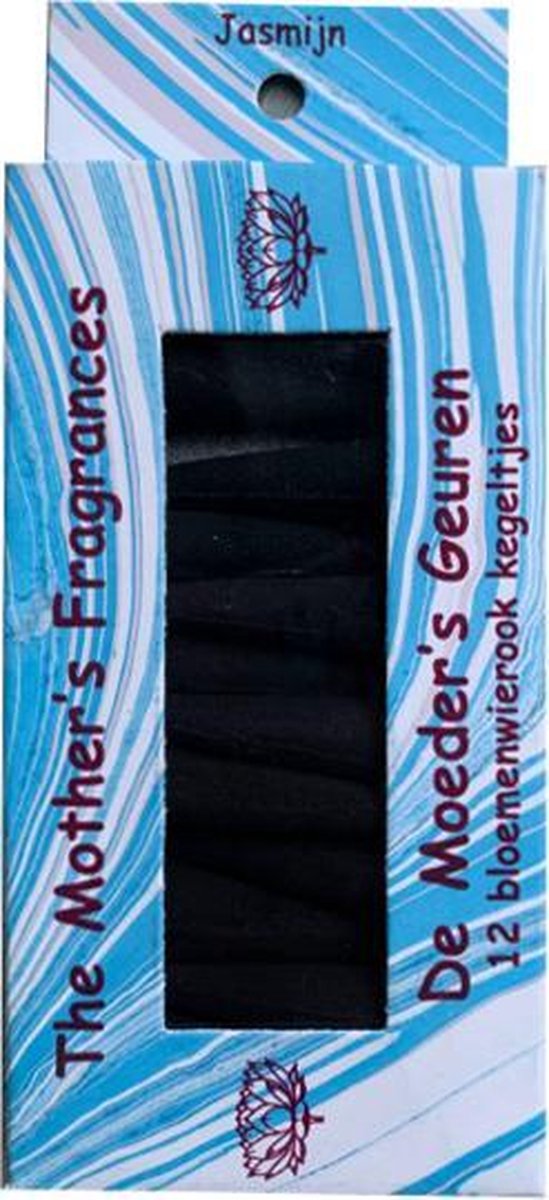Wierook Jasmijn - 12 Bloemenwierook Kegeltjes - De Moeder's Geuren