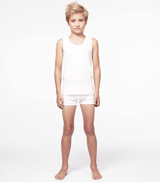 Woody ondergoed jongens - wit - 3 onderhemden - maat 104 | bol.com