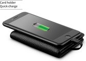 Pasjeshouder met oplader voor Lightning, Micro USB & USB-C - Powerbank Portemonnee - Wallet - Creditcardhouder - Creditcardholder - Telefoonoplader portemonnee