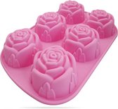 Zeep Mal| siliconen | Bloem patroon | voor Handmade Soap | Cake | zeep mal | bak mal |bakvorm | gietmal | siliconen bakvorm | roze mal