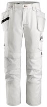 Snickers Workwear Schilders broek met holsterpockets wit 152