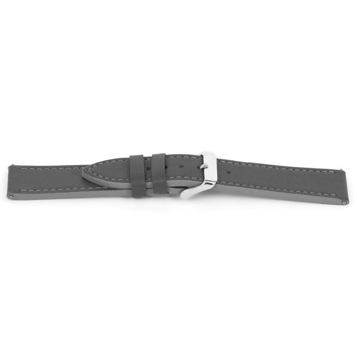 Horlogeband I881 Grijs H79 Leder 24x22mm