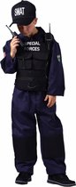 SWAT Costume Enfants Gilet Ensemble Pet Talkie Walkie Luxe | Taille 116| Combinaison SWAT Junior enfants | Déguisement SWAT très complet enfant