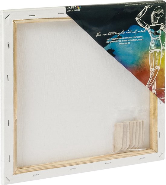 Laatste Pa heks Canvas schildersdoek 30 x 30 cm voor hobby verven/schilderen - DIY  hobbymaterialen... | bol.com