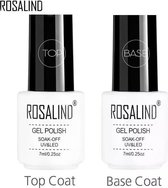 Rosalind - Base & Top & coat nagellak set - Gel nagellak - UV gellak set - Topcoat - Basecoat