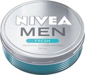 Bol.com NIVEA MEN FRESH hydratatie van gezicht lichaam en handen - 150ml aanbieding