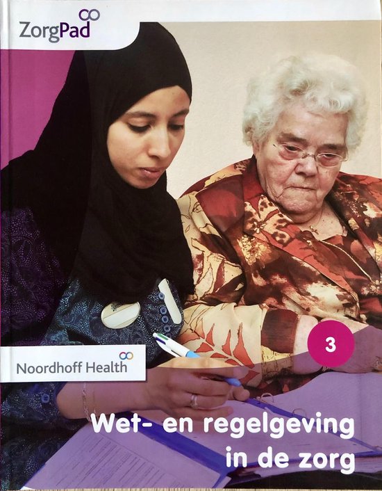 ZorgPad, Wet-en regelgeving in de zorg Theorieboek Niveau 3 - cover