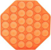 Pop-it | fidget toy | gezien op Tiktok | achthoek| Push bubble | Oranje | Q-time