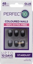 Perfect 10 Full Cover Nageltips Stardust 48 Stuks+lijm