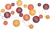 Atmosphera LED guirlande décorative multi-balles coulissantes - Guirlande Cotton - Boule de coton - 20 Balles - Chambre d'enfant - Batt