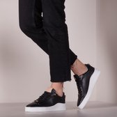 Fred de la Bretoniere 101010216 Lage sneakers - Leren Sneaker - Dames - Zwart - Maat 37