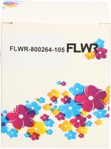 FLWR - Printetiket / 102 x 210 10-pack / Wit - geschikt voor Zebra