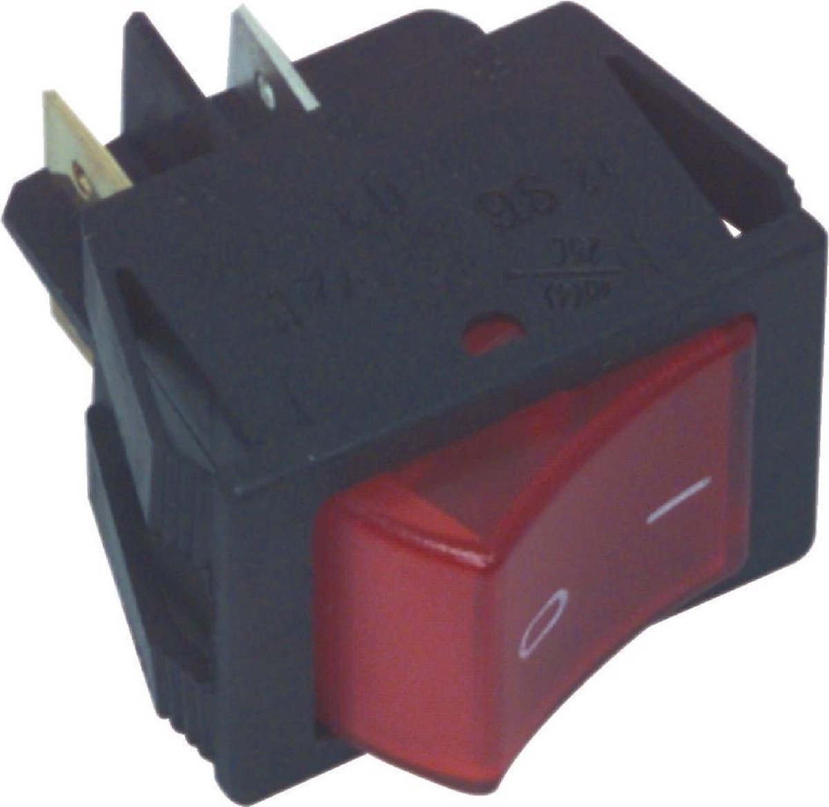 Fixapart 2-polige rode aan/uit schakelaar 16A / 250V | bol.com