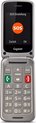 Gigaset GL590 - Mobiele telefoon voor ouderen - met noodknop - oplaadstation - 3 snelkiesnummer Grijs