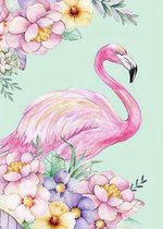 Diamond painting Flamingo Bloemen-Vrije tijd- Hobby- Compleet pakket- Volwassenen en Kinderen-Met pen ,wax pincet en schudbakje-30x 40 cm