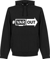 VARout Hoodie - Zwart/ WIt - S