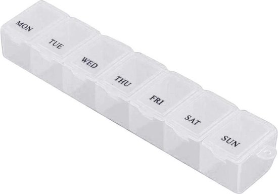 Medicijnen box - Pillen doos - 7 Dagen - Medicijnen planner - Organizer - Pillendoos 7 dagen - Medicijnen doos - Pillendoosje - Pillendoosjes 7 dagen