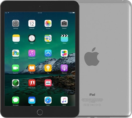 bol.com | Apple iPad mini 4 - 64GB - Wi-Fi - Space Gray - A-grade