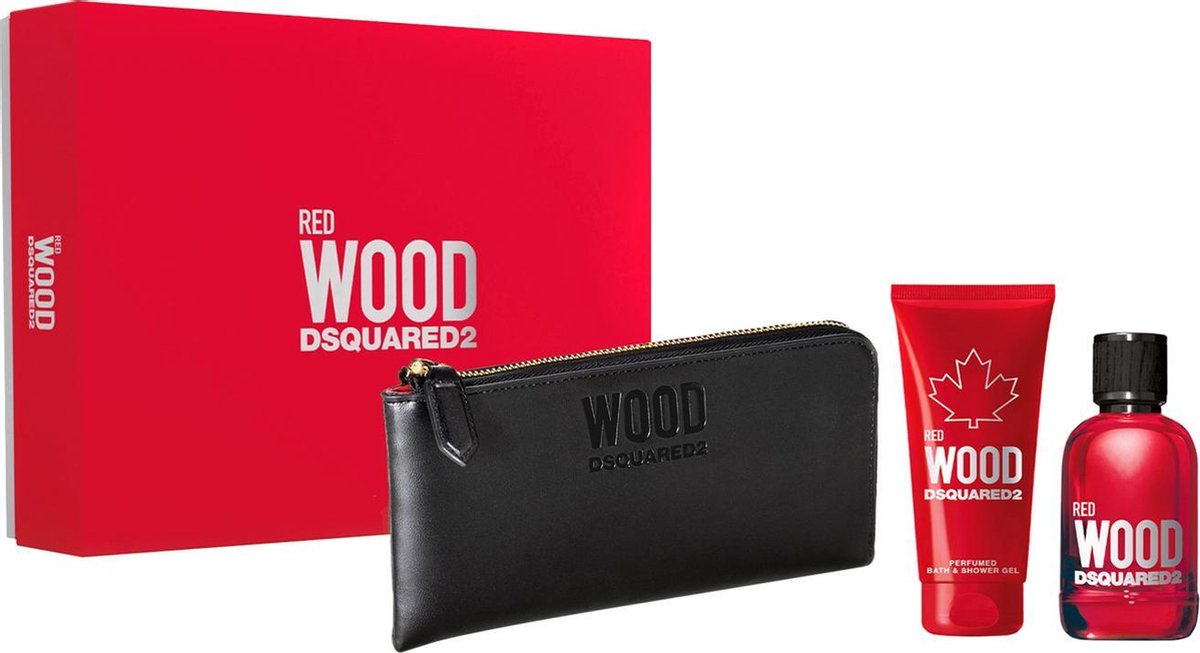 vinger Effectief pastel Dsquared2 - Red Wood - 100ml Gift Set | Eau de toilette | bol.com