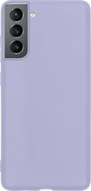 Coque Samsung S21 Siliconen Samsung Galaxy S21 - Coque Samsung S21 - Lilas