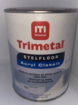 Trimetal Stelfloor Acryl Classic - Binnen&Buiten Vloerverf - "Roodbruin" - 1L