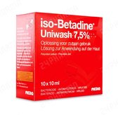 Iso Betadine Uniwash Ud 10flx10ml | ontsmettingsmiddel | ontsmetting | Unidosissen