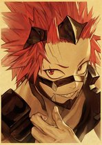 My Hero Academia Eijiro Kirishima Anime Vintage Poster 42x30cm.