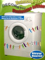 Wasmachine decoratie stickers waterproof Knijpers