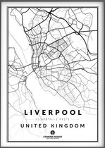 Citymap Liverpool 40x50 Stadsposter