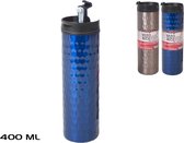 Bronskleurige RVS thermosfles/isoleerkan 400 ml - Thermosflessen en isoleerkannen voor warme / koude dranken