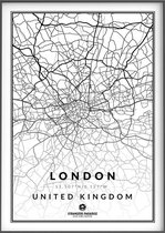 Citymap londen 30x40 Stadsposter