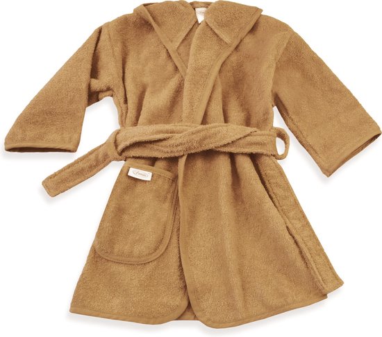 Gepersonaliseerde badjas  sand | funnies badjas | badjas met naam | 1-2 jaar | 100% zuivere katoen, badstof | baby | na het zwemmen | na het douchen