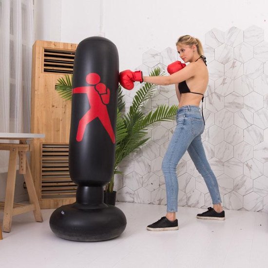 Opblaasbare Bokszak – Met stevige vulbare Voet