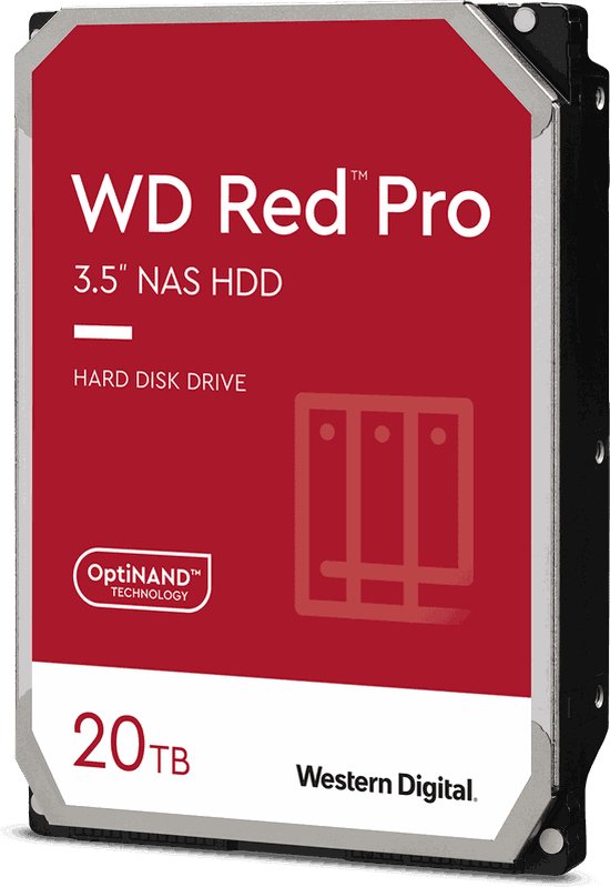 Western Digital Red Pro - NAS Hard Drive - Vaste schijf - 20 TB | bol.com