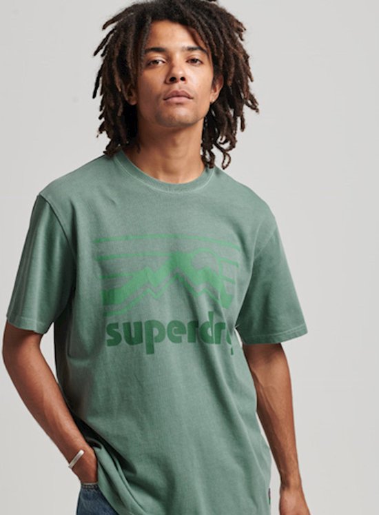 Superdry Vintage 90s Terrain T-shirt Groen L Man