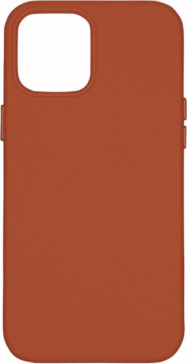 Phreeze Back Cover - Geschikt voor iPhone 12 Pro Max Hoesje - Bruin - Vegan Leer - Magnetisch - Metalen Knoppen - Microfiber - Military Grade Cover - Magnetische Case Functie