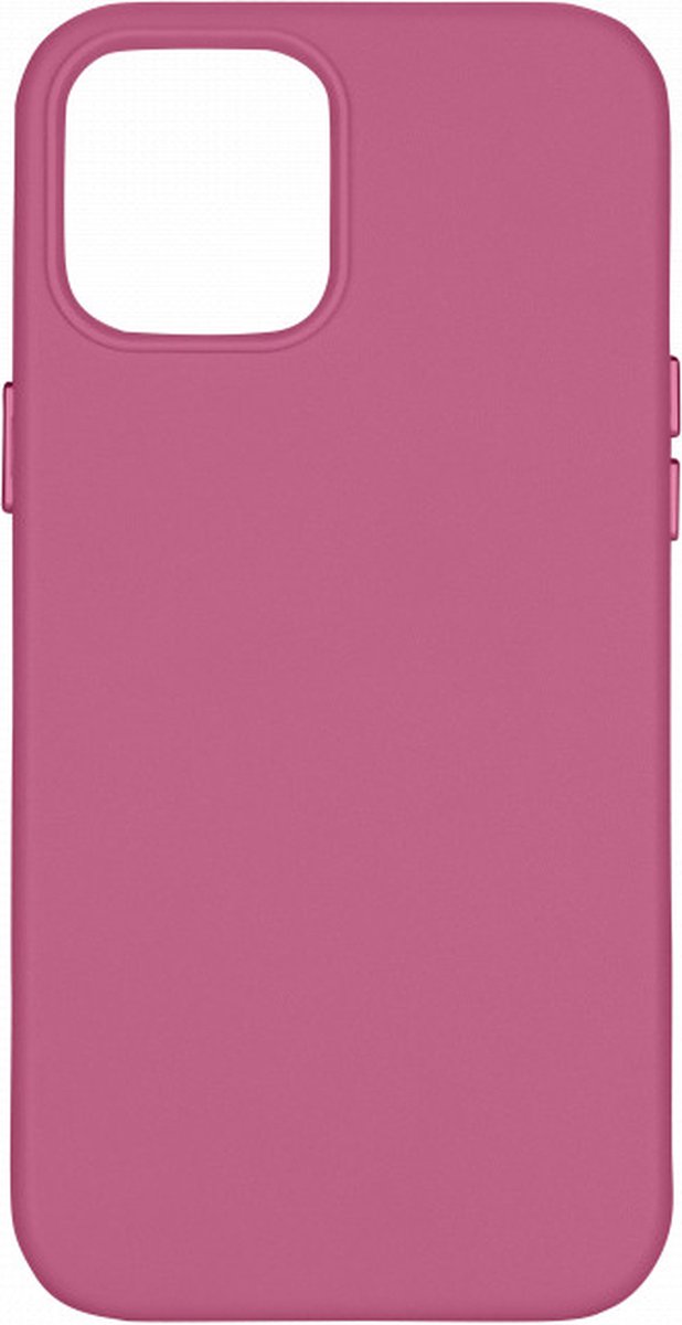 Phreeze Back Cover - Geschikt voor iPhone 12 Hoesje - Roze - Vegan Leer - Magnetisch - Metalen Knoppen - Microfiber - Military Grade - Magnetische Case Functie