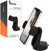 Accezz Telefoonhouders Auto - Geschikt Voor Dashboard & Voorruit - Telefoonhouder Auto Zuignap - Auto Accessories - GSM Houder - Zwart