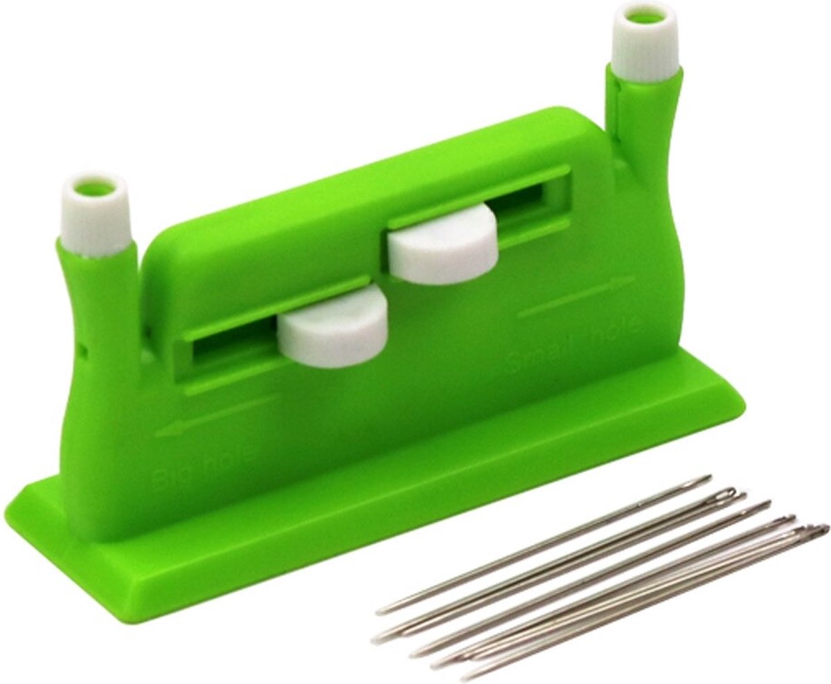 WiseGoods Luxe Handwerk Draaddoorsteker - Naaldinrijger Borduren - Naaien - Naai Accessoires DIY - Hobby - Naaigaren Tool - Groen