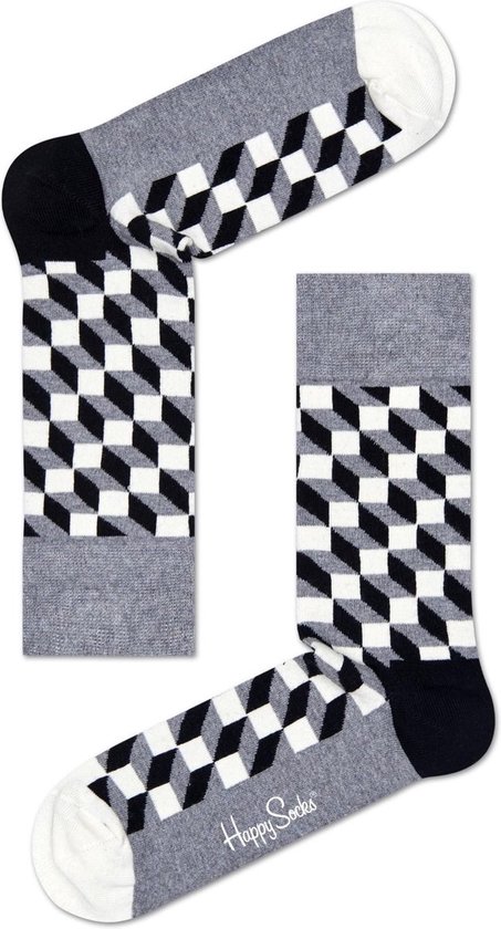Happy Socks Filled Optic Sock - unisex sokken - Unisex - Maat: