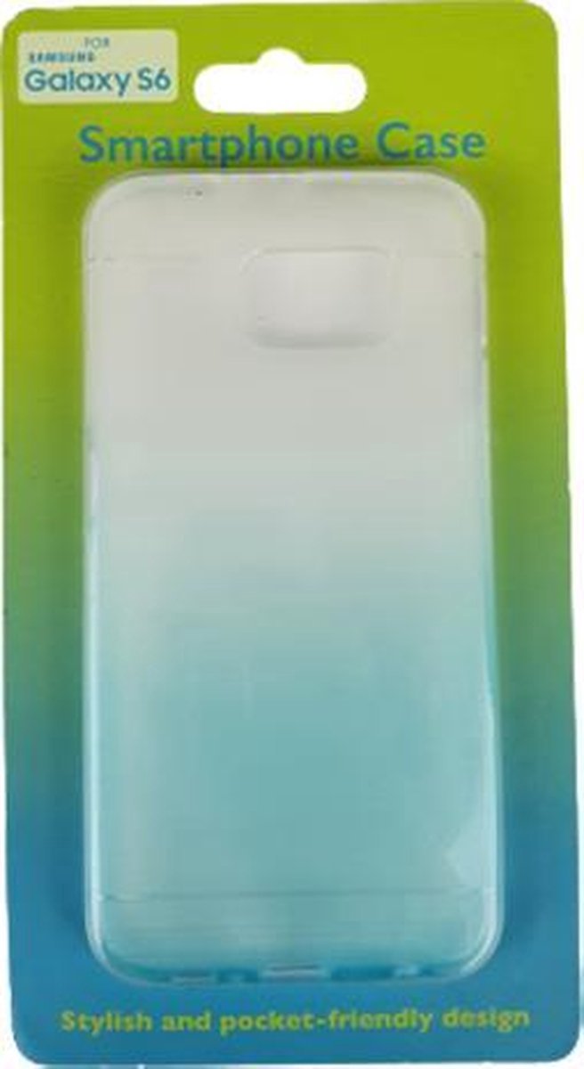 Samsung Galaxy S6 Hoesje - Blauw / Transparant - Kunststof
