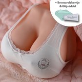 Masturbator Sex doll voor Man Sexlichaam Levensechte Sekspop - Grote Borsten - 3KG - 18CM - Vagina en Anus - Set met glijmiddel en bewaardekentje - Monica Moments®