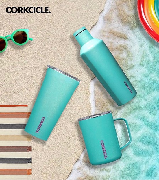 Corkcicle Thermos Drinkfles SPARKLE MERMAID 16oz. 475ml Canteen Light