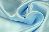 15 meter satijn stof - Baby blauw - 100% polyester