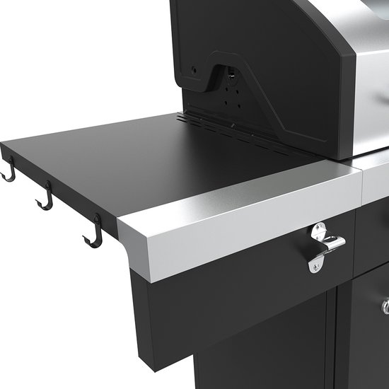 El Fuego Kingston 4.1 gasbarbecue met steakzone - LED knopverlichting - RVS - Zwart van El Fuego — afbeelding 3
