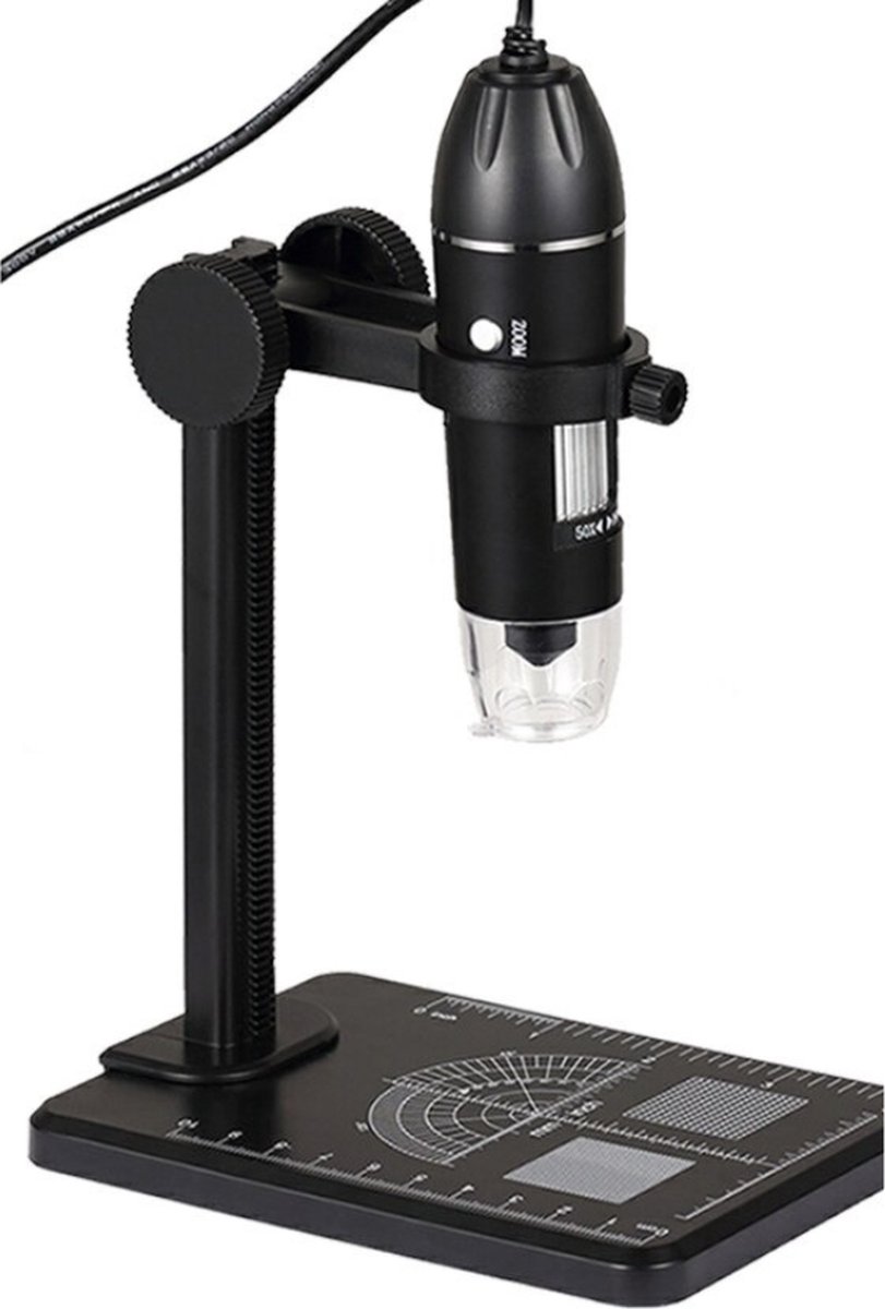 Bolture Microscoop - Microscoop Voor Kinderen - Microscoop Digitaal - Draadloos - 1600x Zoom - Videoverbinding - USB - Windows - Mac -