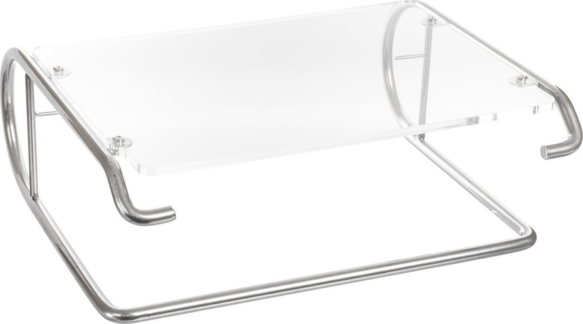 R-Go Steel Essential - Monitorstandaard - verhoger - Transparant